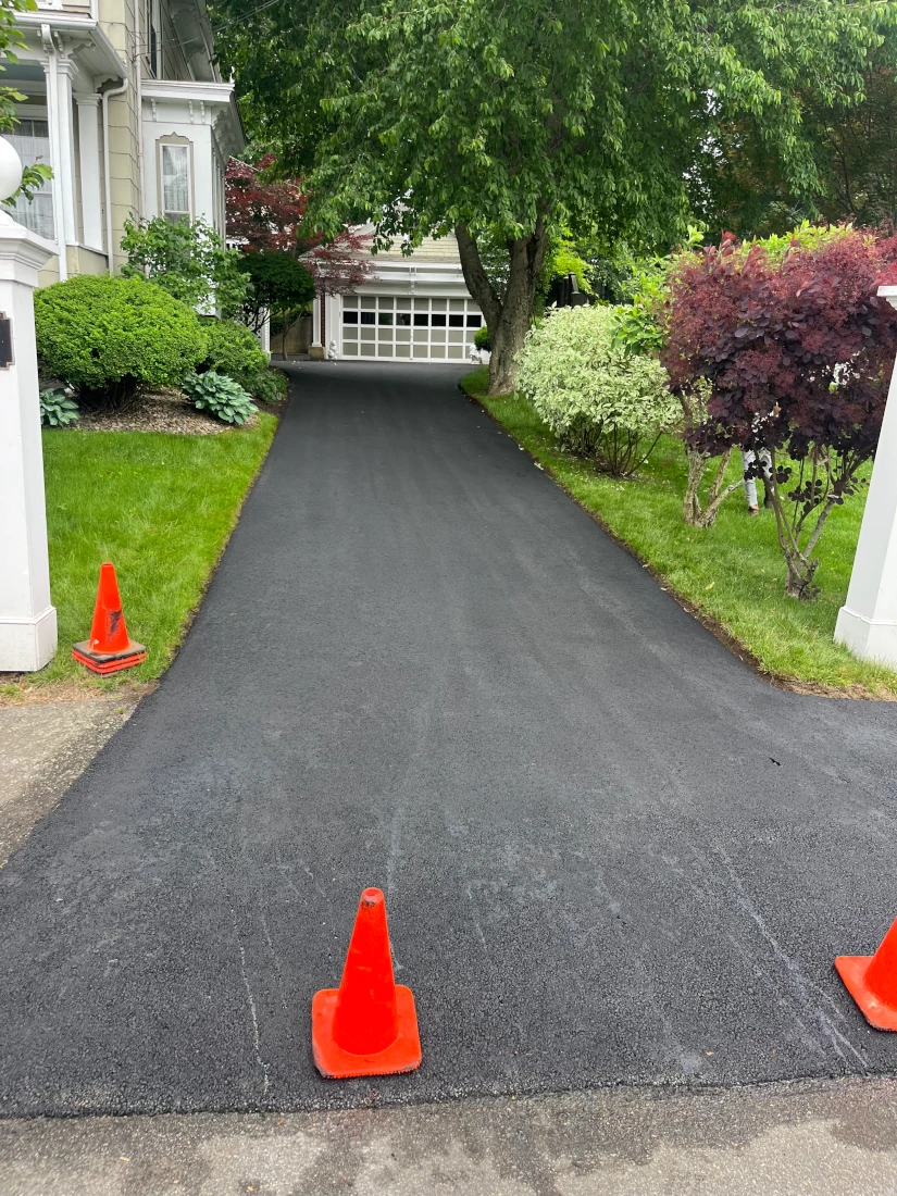 Commercial parking lot paving and striping by Assured Asphalt