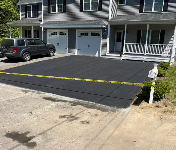 Asphalt paving project in Georgetown MA